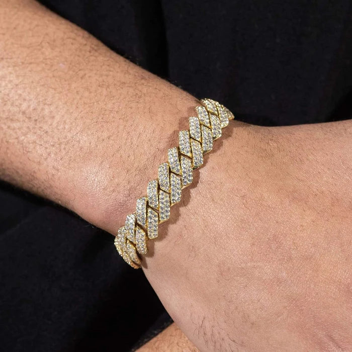 14MM MONACO BRACELET - GOLD