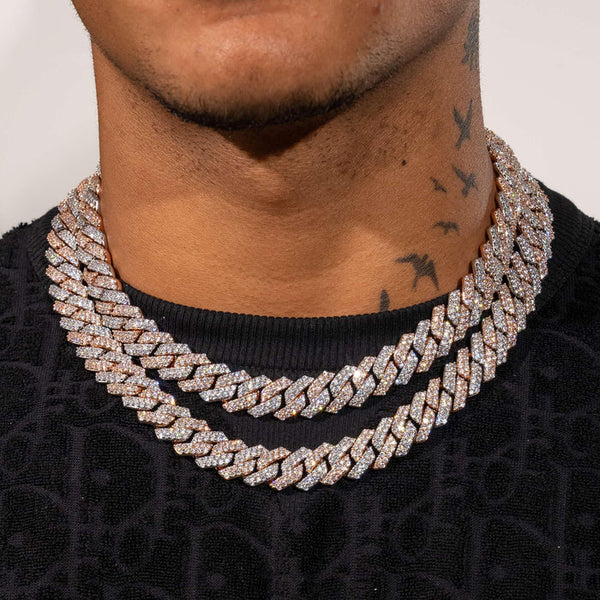 14MM MONACO CHAIN - TWO TONE