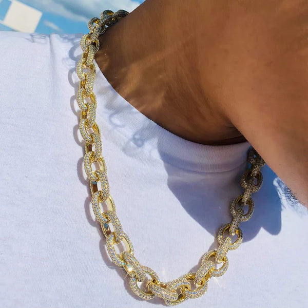 15MM ROLO CHAIN - GOLD