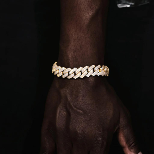 14MM BAGUETTE CUBAN LINK BRACELET