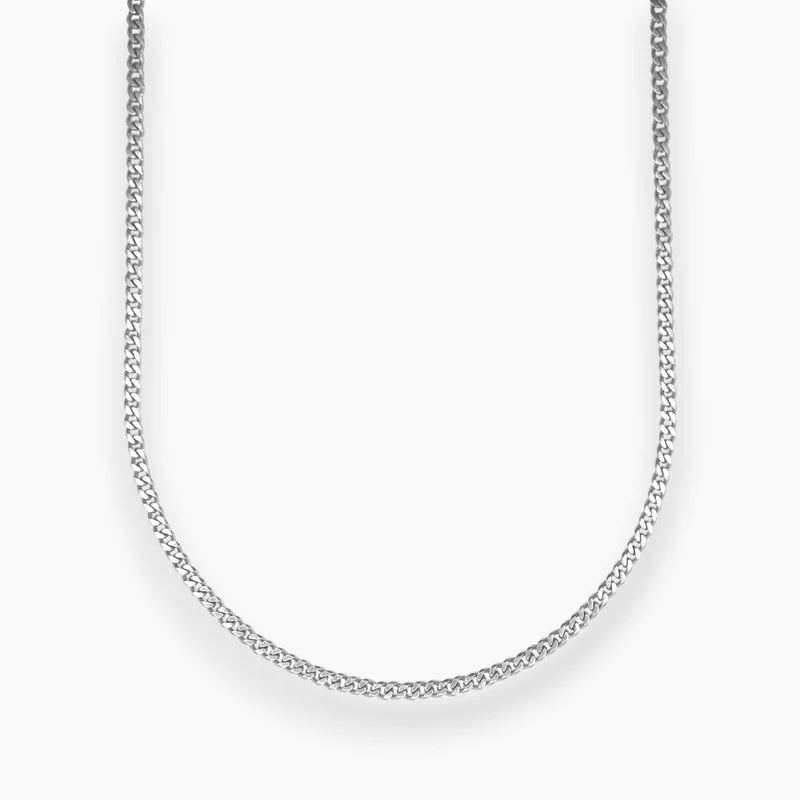 3MM CUBAN LINK CHAIN - SILVER