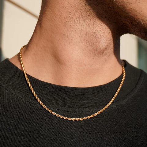 3MM ROPE CHAIN - GOLD