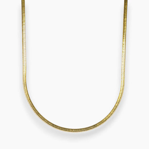 3MM HERRINGBONE CHAIN - GOLD