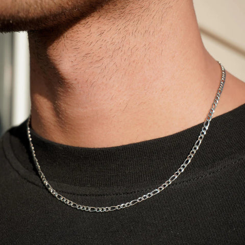 3MM FIGARO CHAIN - SILVER