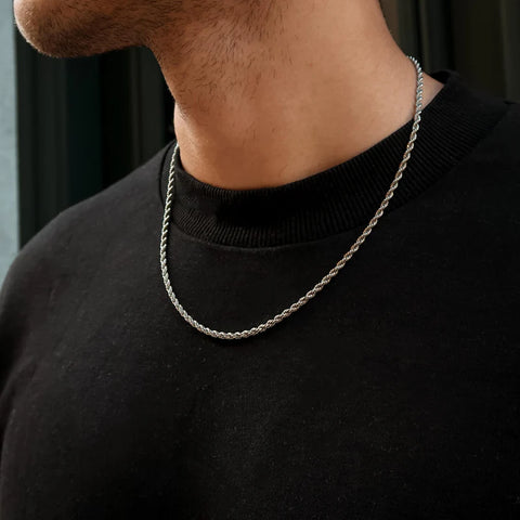 3MM ROPE CHAIN - SILVER