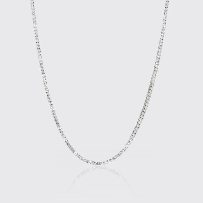 3MM TENNIS CHAIN - WHITE GOLD