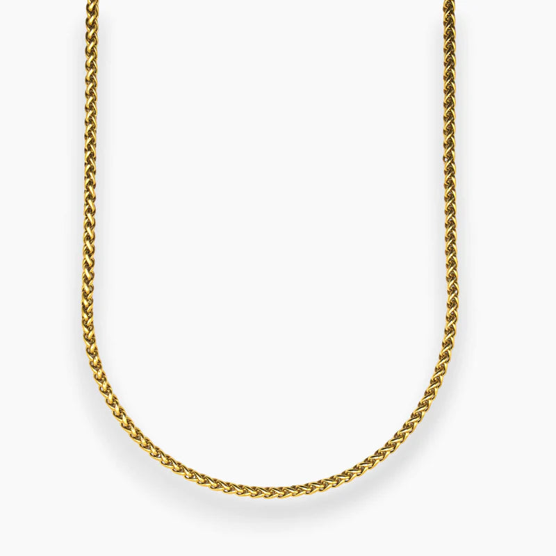 3MM WHEAT CHAIN - GOLD  1 rating