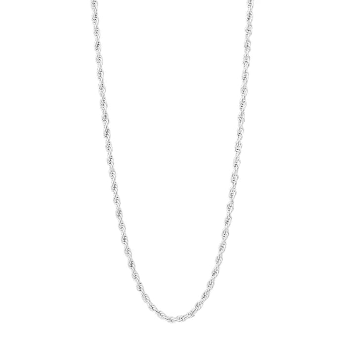 4MM ROPE CHAIN - WHITE GOLD