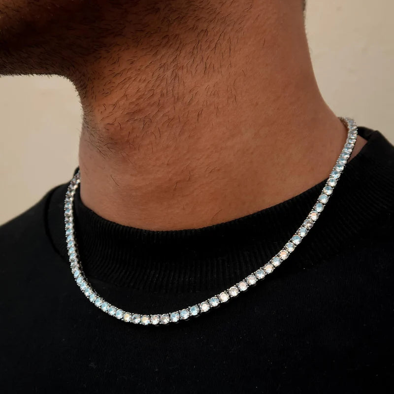 4MM TENNIS CHAIN - SILVER