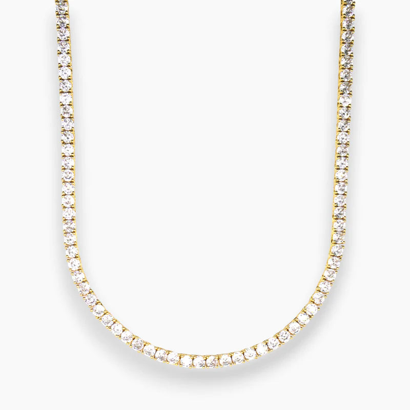 4MM TENNIS CHAIN - GOLD