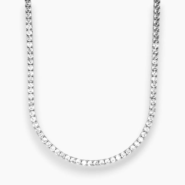 4MM TENNIS CHAIN - SILVER