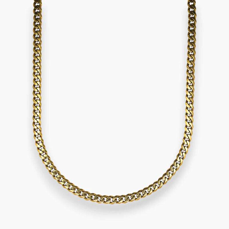 5MM CUBAN LINK CHAIN - GOLD  2 ratings