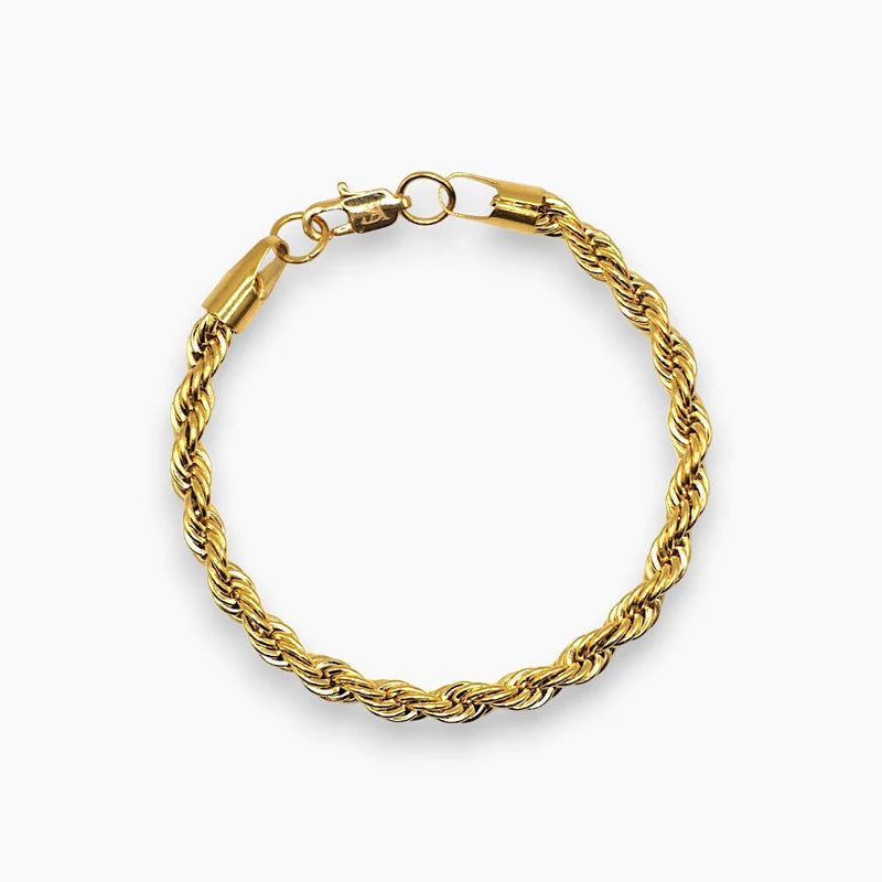 5MM ROPE BRACELET - GOLD