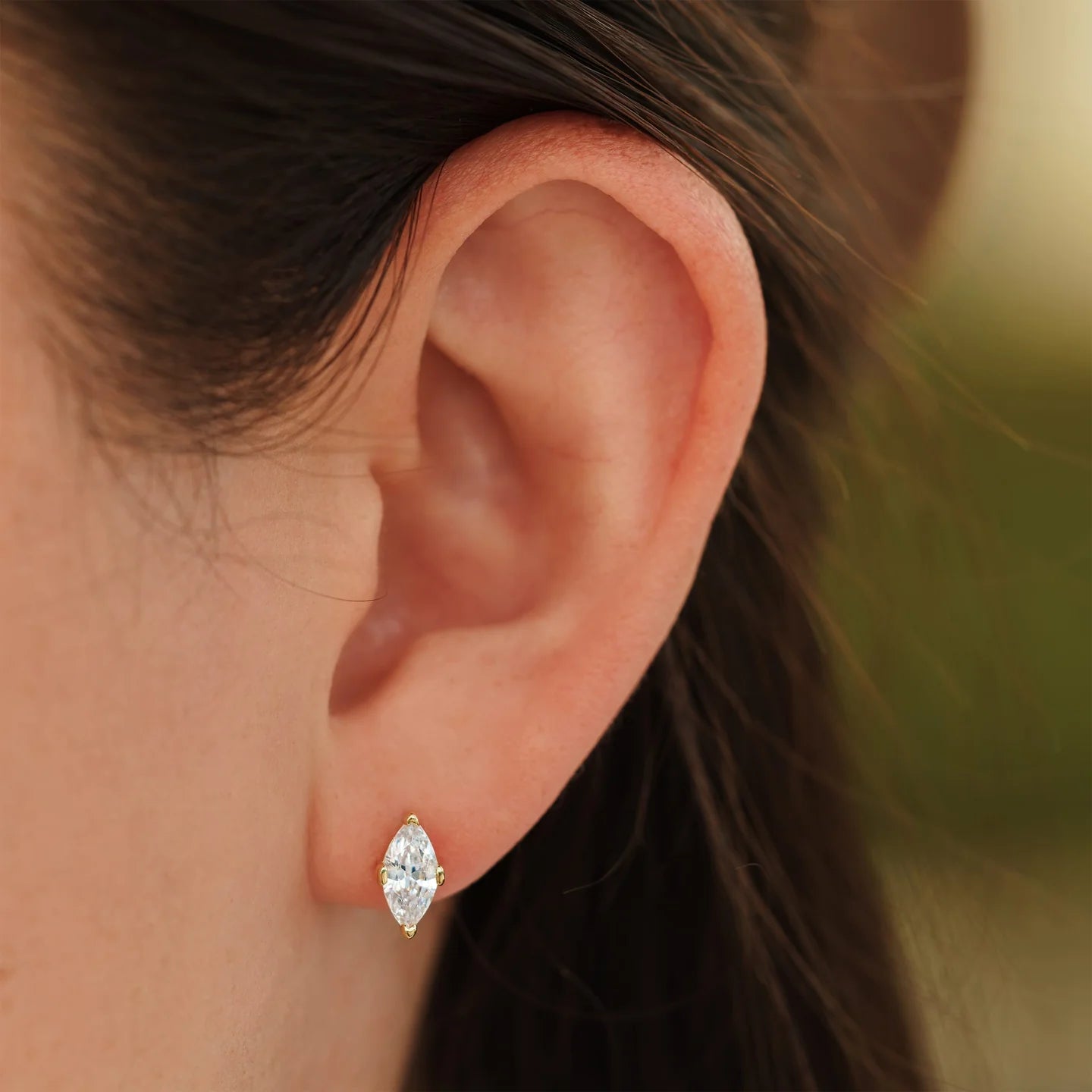 Mini Marquise Studs