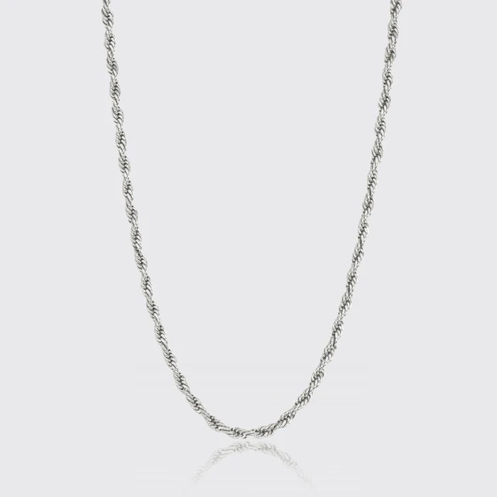 6MM ROPE CHAIN - WHITE GOLD