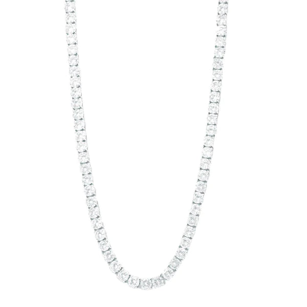 6MM MOISSANITE TENNIS CHAIN - 925 SILVER - D COLOUR - VVS1