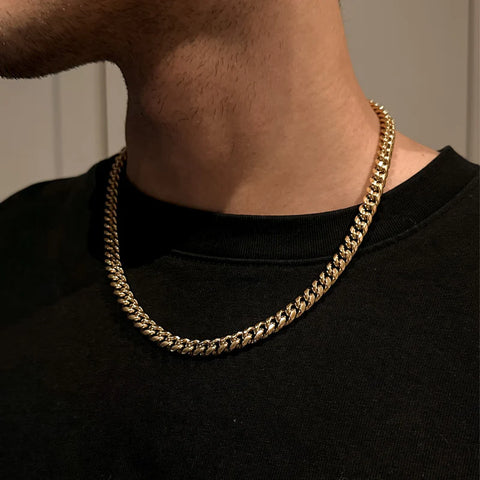 8MM CUBAN LINK CHAIN - GOLD