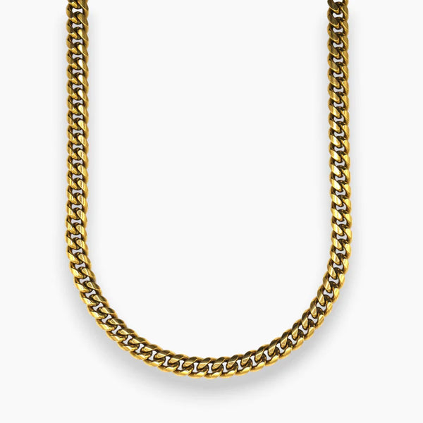 8MM CUBAN LINK CHAIN - GOLD