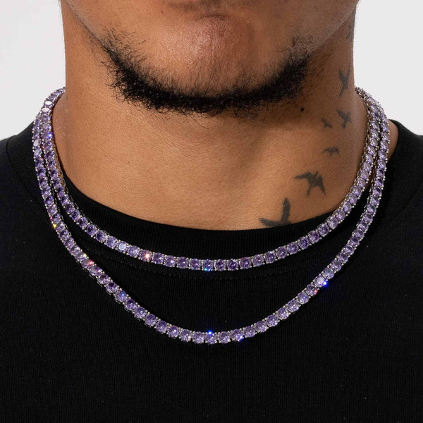 5MM TENNIS CHAIN - PURPLE AMETHYST