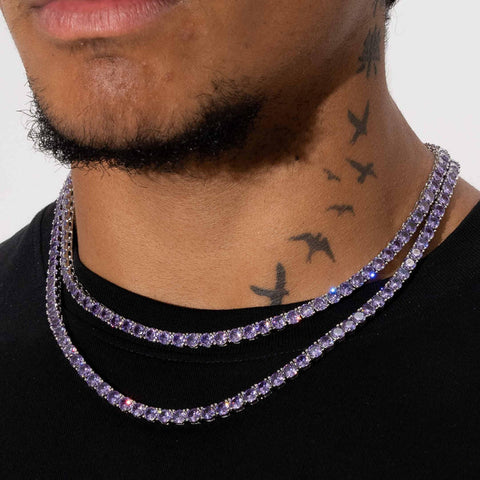 5MM TENNIS CHAIN - PURPLE AMETHYST