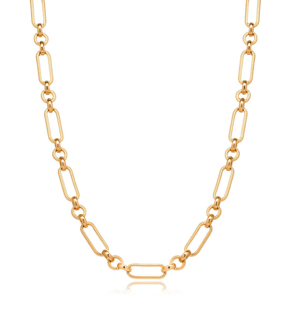 Figaro Chain Necklace (Gold)