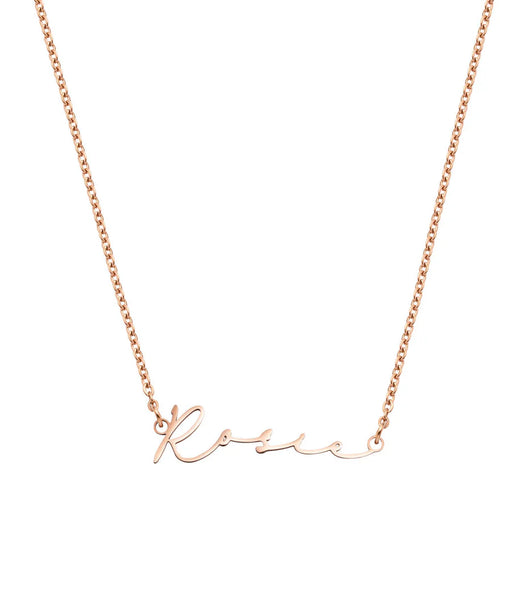 Signature Name Necklace (Rose Gold)