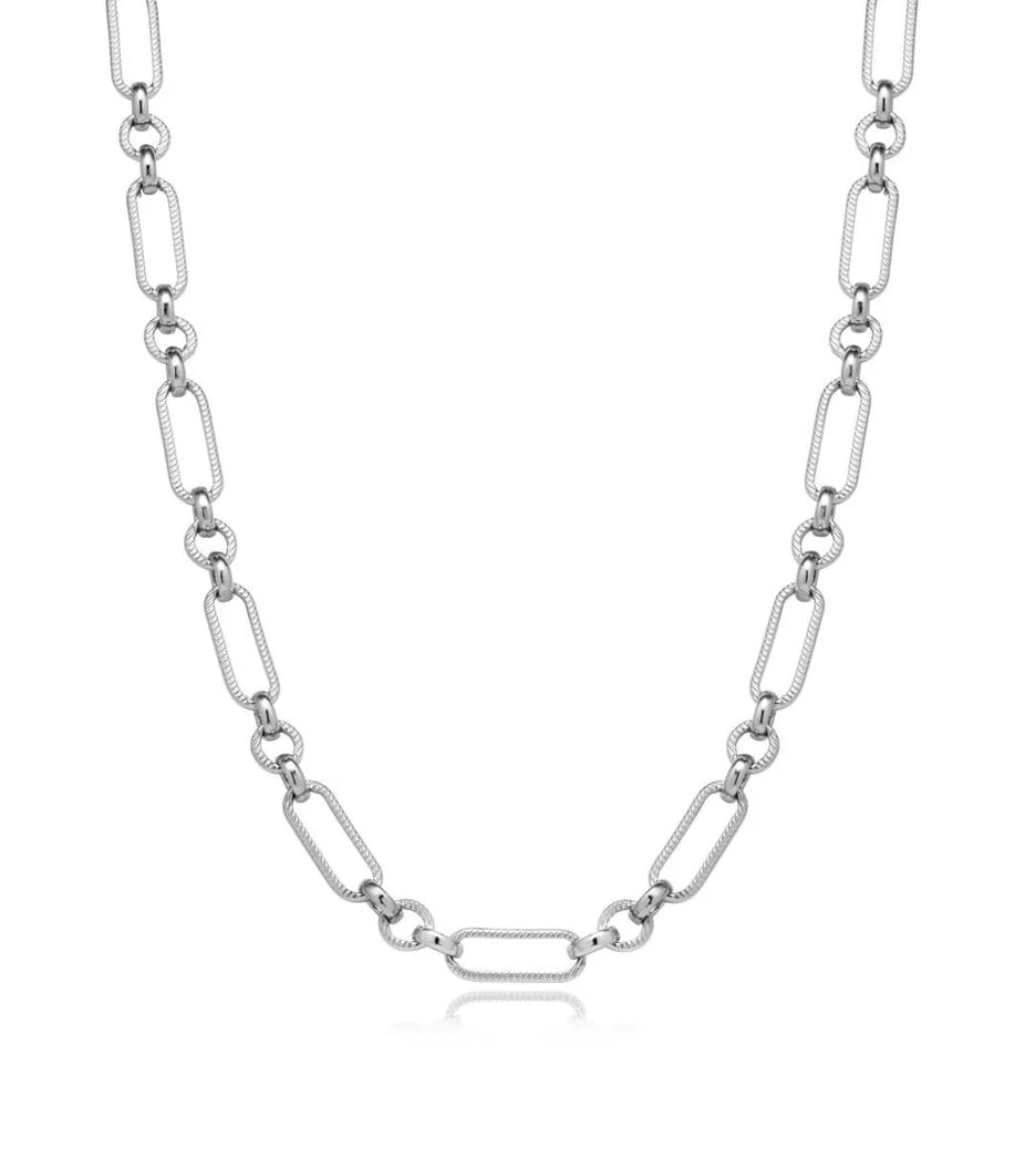 Figaro Chain Necklace (Silver)