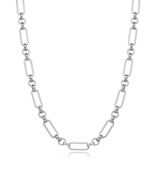 Figaro Chain Necklace (Silver)