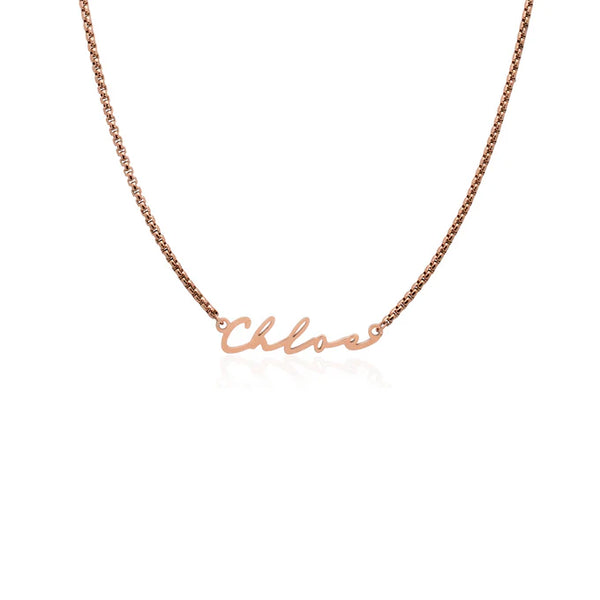 Signature Name Necklace (Rose Gold)