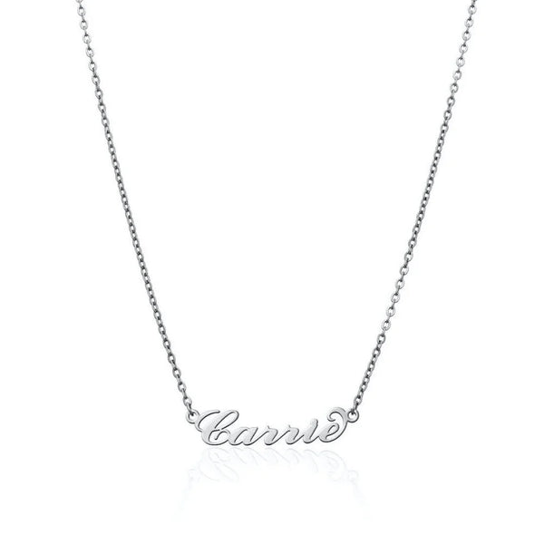 Carrie Name Necklace (Silver)