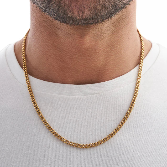 CUBAN LINK CHAIN + BRACELET SET YELLOW GOLD | 5MM