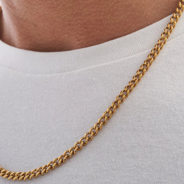 CUBAN LINK CHAIN + BRACELET SET YELLOW GOLD | 5MM