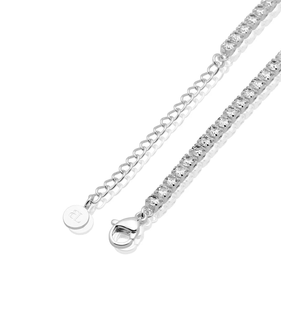 Tennis Necklace (Silver)