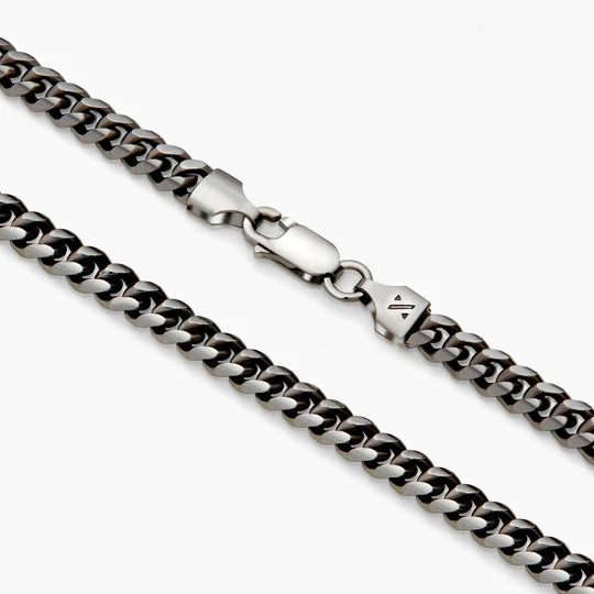 Black Cuban Link Chain - 5mm