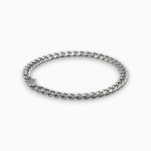 5MM CUBAN LINK BRACELET - SILVER