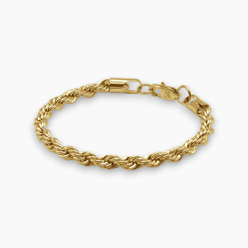 5MM ROPE BRACELET - GOLD