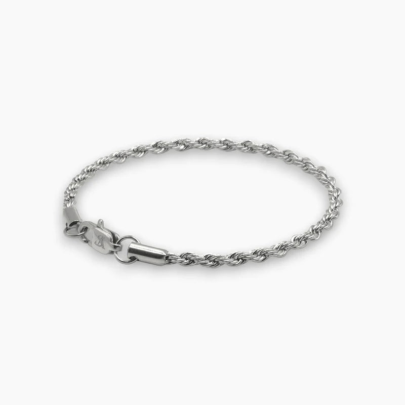 3MM ROPE BRACELET - SILVER