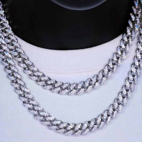 Fully Iced Out Cuban Link Chain 12mm