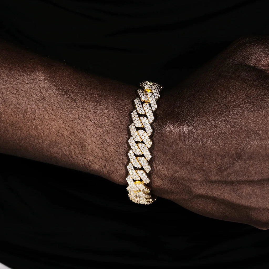 14MM BAGUETTE CUBAN LINK BRACELET