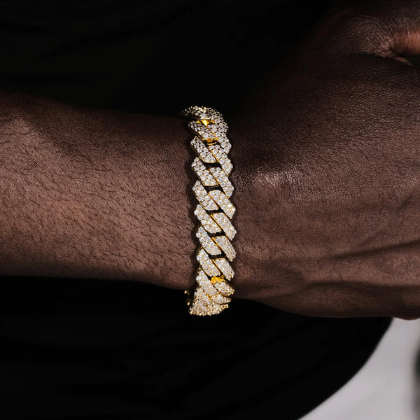 14MM BAGUETTE CUBAN LINK BRACELET