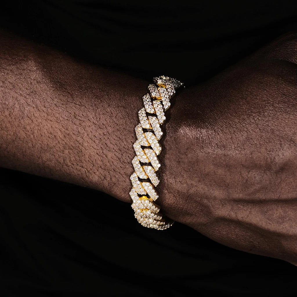 14MM BAGUETTE CUBAN LINK BRACELET