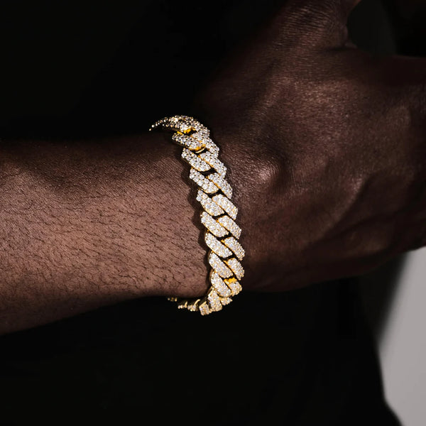 14MM BAGUETTE CUBAN LINK BRACELET