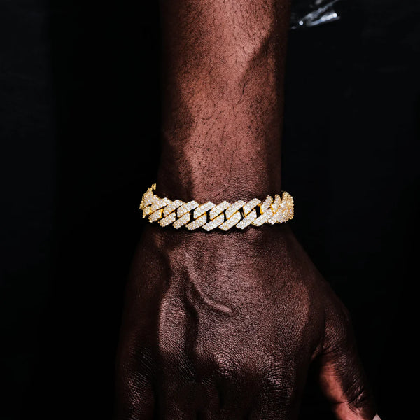 14MM BAGUETTE CUBAN LINK BRACELET