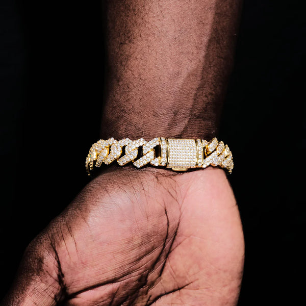 14MM BAGUETTE CUBAN LINK BRACELET