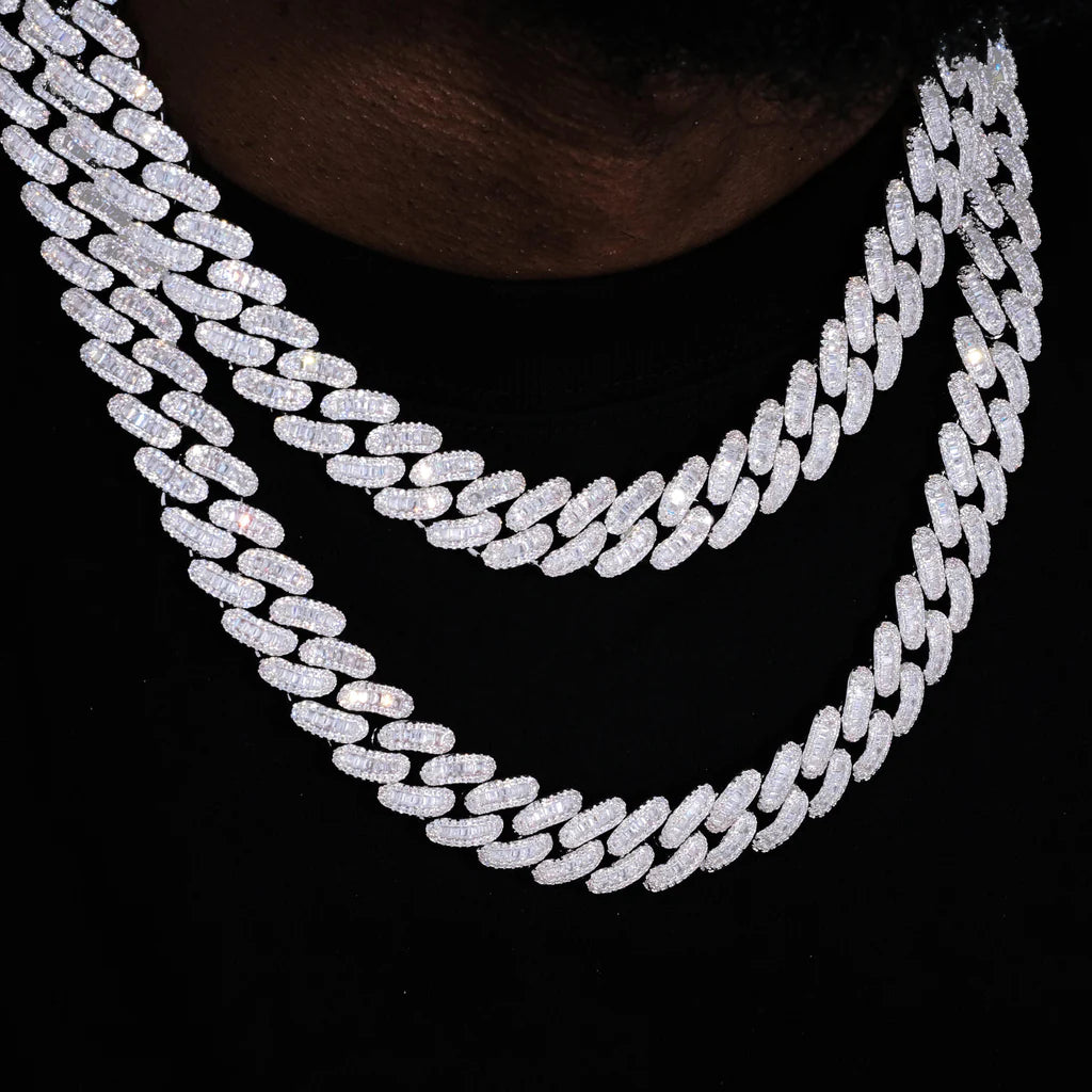 BAGUETTE CUBAN LINK CHAIN 16MM