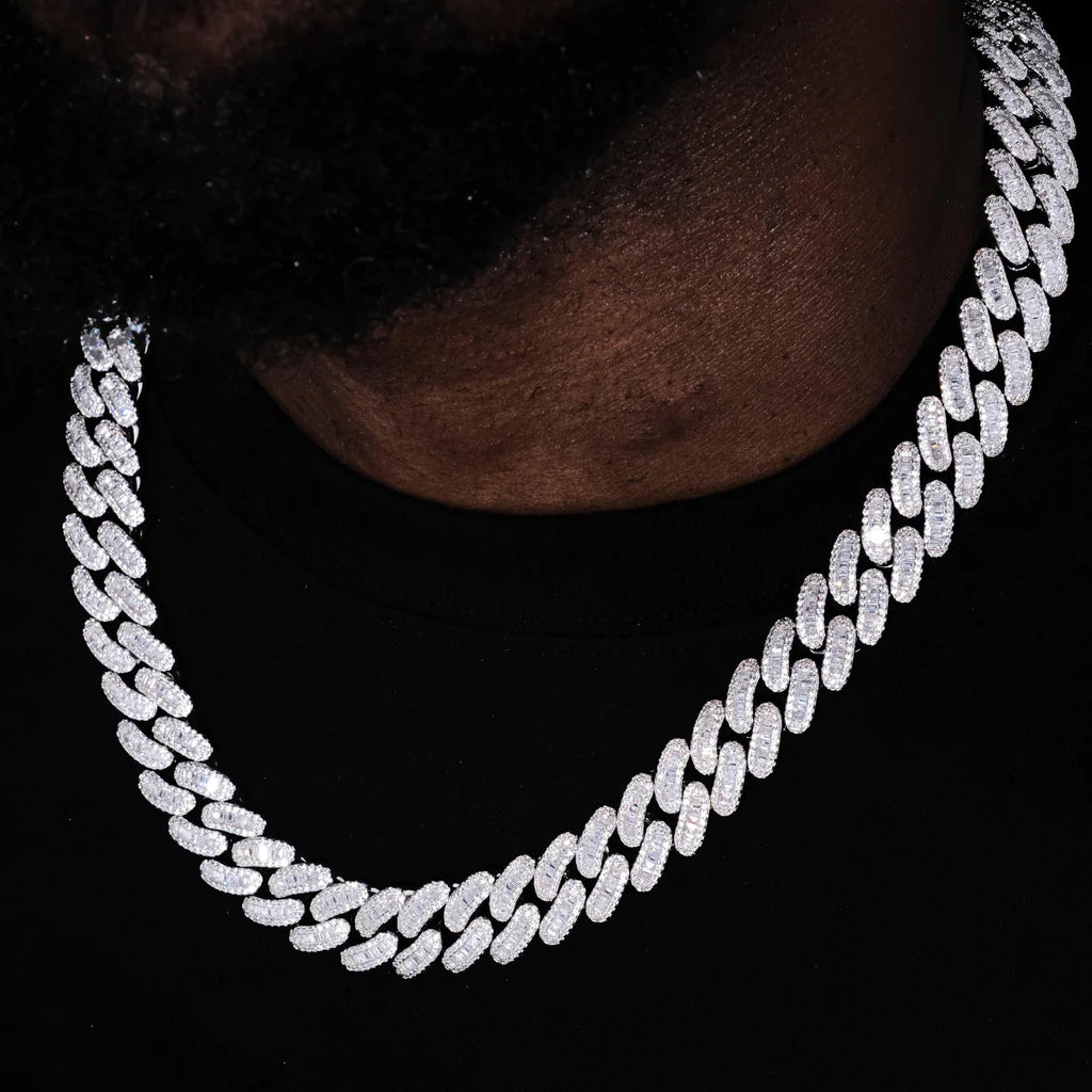 BAGUETTE CUBAN LINK CHAIN 16MM