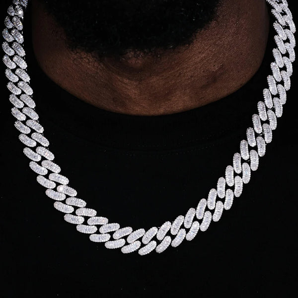 BAGUETTE CUBAN LINK CHAIN 16MM