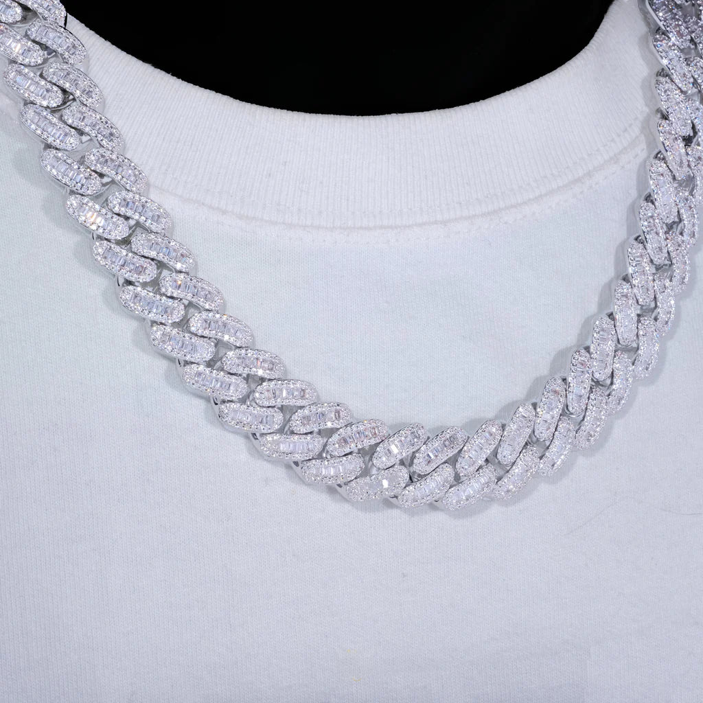 BAGUETTE CUBAN LINK CHAIN 16MM