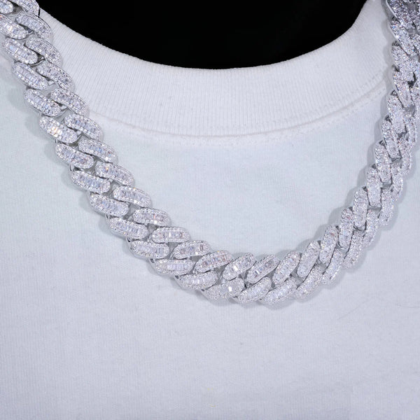 BAGUETTE CUBAN LINK CHAIN 16MM