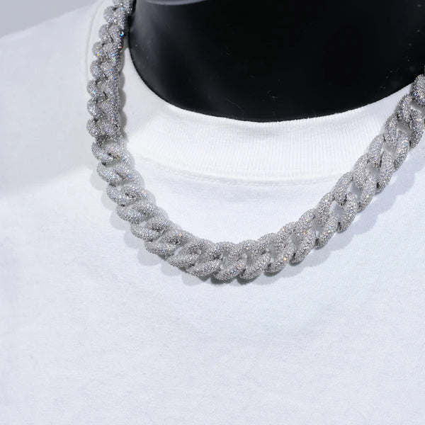 5-ROW ICED CUBAN CHAIN 15MM